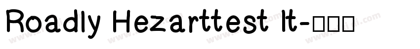 Roadly Hezarttest It字体转换